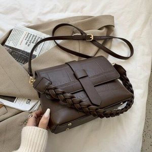 Vintage Stone Lederen Shoudler Crossbody Tassen Voor Vrouwen Zadel Handtassen Dames Messenger Bags Toevallige Bakken Vrouwelijke Portemonnee