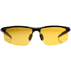 Reedoon Mannen Nachtzicht Bril Gepolariseerde Anti-Glare Lens Aluminium Magnesium Frame Gele Zonnebril Rijden Goggles Voor Auto