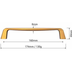 Tona Bronzen Kast Knoppen Keuken Deurgrepen Lade Kast Kast Trekt Voor Meubels Hardware Messing Geborsteld