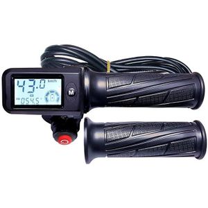 Snelheidsmeter + Batterij Niveau Indicator 36v48v60v + Throttle + Lock/Key/Cruise/Aan-uit Schakelaar Elektrische scooter Bike Mtb Driewieler Diy Deel