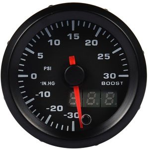 2 "52Mm Auto Turbodrukmeter Bar Psi Exhaust Gas Temp Water Temp Olie Temp Olie Druk Air Fuel gauge Voltmeter Toerenteller