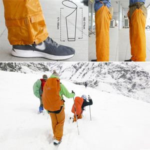 Mannen Vrouwen 20D Dubbele Siliconen Gecoat Nylon Draagbare Waterdichte Broek Outdoor Camping Klimmen Wandelen Ultralight Regen Broek