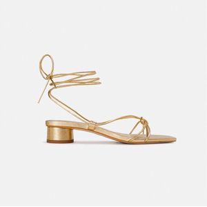 Cuddlyiipanda Lage Hak Sandaaltjes Vrouwen Gladiator Schoenen Gouden Enkelband Sexy Wedding Schoenen Rome Stijl Sandalia Feminina