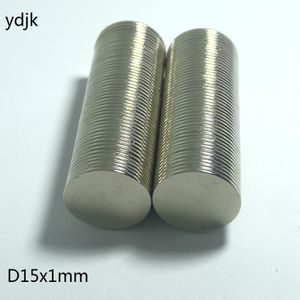 10/20/50/100 Stks/partij Disc Magneet 15X1 N38 Ndfeb Permanente Magneet 15*1 sterke 15 X 1 Neodymium Magneet 15*1 Nicuni Mm