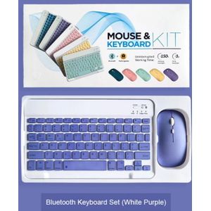 Mini Bluetooth Toetsenbord En Muis Draadloze Ipad Toetsenbord Muizen Tablet Toetsenbord Muis Voor Telefoon Mobiele Telefoon Laptop