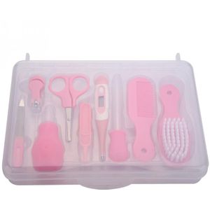 9 stks/set Baby Gezondheidszorg Kit Draagbare Dagelijkse Kindje Nagelknipper Schaar Haar Borstel Kam Veiligheid Zorg Set Baby Care accessoires