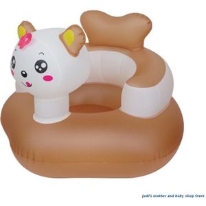 67JC Baby Baby Opblaasbare Eetkamerstoel Sofa Anti-Val Opvouwbare Opgeblazen Floor Bad Seat Cartoon Dier Speelgoed Leren Kruk