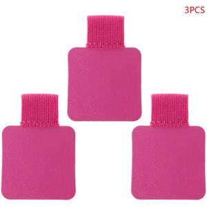 3pcs Vierkante zelfklevende Lederen Pen Clip Potlood Elastische Lus Voor Notebooks Tijdschriften Blokkenhouder Pennen Houder