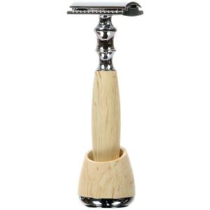 Verstelbare Dubbele Rand Veiligheid Scheermessen Scheren Metalen Handleiding Scheerapparaat Met Base Mannen Nat Scheren Classic Double Edge