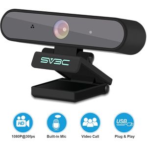 Full Hd 1080P Webcam Computer Pc Web Camera Met Microfoon Usb Plug Web Cam Voor Live-uitzending Video Bellen conferentie Webcam