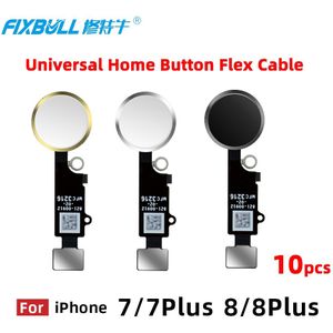 10Pcs Fixbull Universele Home Knop Flex Kabel Voor Iphone 7 8 Plus 7Plus 8 Plus Return Key Functie vervangende Onderdelen Geen Touch Id