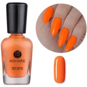 Mshare Oranje Neon Nagellak Zonder Nail Dryer Air Droog