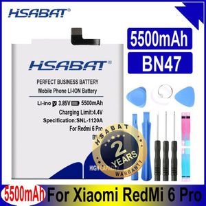 Hsabat BN47 5300 Mah Batterij Voor Xiao Mi Rode Mi 6 Pro/Hong Mi Rode Mi 6 Pro/ mi A2 Lite Gratis Tools + Gratis + Tracking Nummer