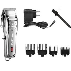 Digitale Tondeuse Kamei Verstelbare Blade Cliper Kemel Drimmer Kemey Salon Clipper Kmei 2000 Mah Scheren Hoofd Machine Man Bruidegom