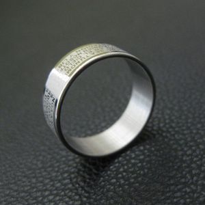 Titanium Staal Christian Orthodoxe Cross Sieraden Kerk Schrift Heer Gebed Bijbel Mannen Vrouwen Ring