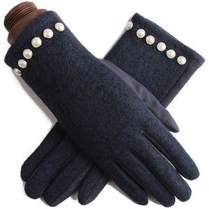 Herfst En Winter Vrouwen Touchscreen Handschoenen Dames Warm Mode Handschoenen Rijden Volledige Vinger Plus Kasjmier Handschoenen Geel Rood Kleur
