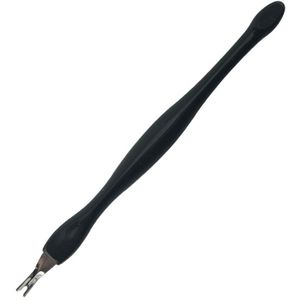 1Pc Dode Huid Remover Nail Art Vork Cuticle Remover Nipper Pusher Trimmer Rvs Pedicure Nails Care Nail Gereedschap