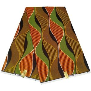 Moderne Платье Afrikaanse Stof Afrikaanse Echte Wax Print Stof Voor Vrouwen Jurk Real Wax Naaien 100% Polyester 6 Yards \ Set