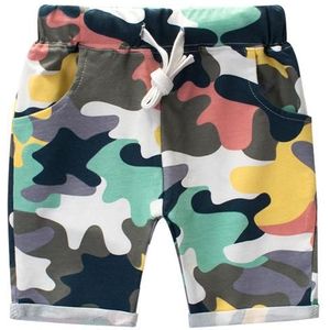 3-11y Kids Casual Shorts Zomer Jongens Korte Broek Kleding Elastische Taille Camouflage Losse Pocket Kinderkleding Y21