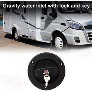 Auto Vergrendeling Water Inlaat Filler Cap Voor Rv Camper Caravan Boot Camper Zelf Bouwen Zwart