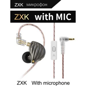 QKZ ZXK ZSN MT1 Pro Hi-FI 1DD Dynamic In-ear Earphone Drive HIFI Bass Metal Monitor Running Sport Earphones Headphone TA1 BA15