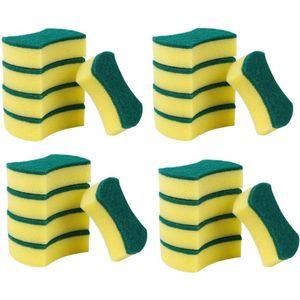 30 Pcs Dubbelzijdig Decontaminatie Schoonmaken Afwassen Spons Keuken Nano Schoon Wrijven Pot Roest Focal Vlekken Spons Verwijderen Kit
