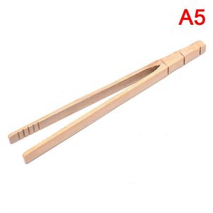 1Pc Bamboe Thee Pincet Bacon Thee Clip Bamboe Keuken Salade Voedsel Toast Tang 18Cm