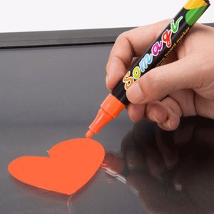 8 8 kleuren Markeerstift Fluorescerende Vloeistof Krijt Marker Neon Pen Voor LED Schrijfbord Bord Glas Schilderen Graffiti Kantoor