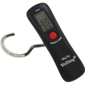 Mini Digitale Hand Held 50Kg/10G Fish Hook Opknoping Schaal Elektronische Weegschaal Bagage Schaal Groen Backlit Led display Fishing Tool