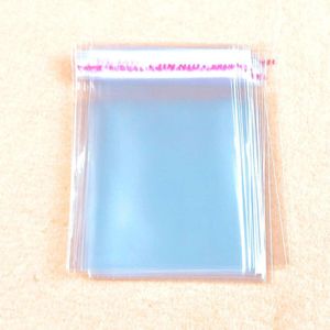 100 stk/pak 8x12 cm OPP Stickers Zelfklevende Zakken Transparant Plastic Tassen Sieraden Producten Verpakking Tassen Bags