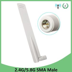 Grandwisdom 5Pcs 2.4Ghz 5Ghz 5.8Ghz Dual Band Wifi Antenne 8dBi Sma Male Connector Wi Fi Antena antenne Draadloze Router Antenne