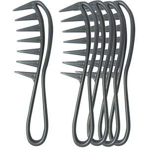 5X Salon Kappers Douche Kam Grove Ontklitter Nat Haar Borstel Kam
