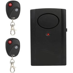 Motorrijwiel Scooter Window Door Entry Draadloze Anti-Diefstal Beveiliging Vibratie Alarm Met Afstandsbediening & 9V Batterij