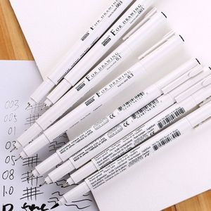 8 stks/set Pigma Micron Grafische pen fijne lijn pen Borstel fijne punt Mapping Art Markers Schilderen