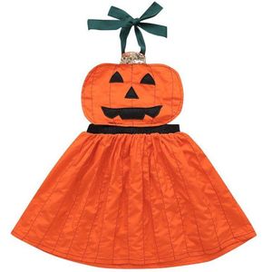 Halloween Pompoen Kinderen Een Stuk Jurk (Hoogte 90Cm)