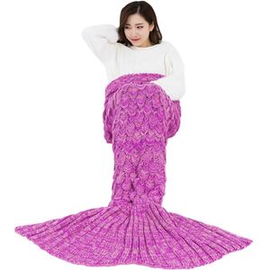 Knit mermaid tail deken pyjama Cosplay Voor Kostuum Volledige Sets