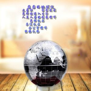 6-Inch Zwart Globe Rotatie Licht Meter Creatieve Ornament Home Decoratie Plastic Bol Home Decoratie Accessoires