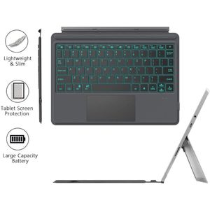 Ultra-Slim Bluetooth Keyboard Voor Surface Pro 3/4/5/6/7 Go/Go2 Tablet Toetsenbord backlight Met Touchpad Toetsenbord