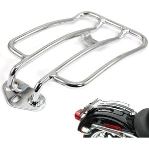 Motorfiets Bagage Rack Rugleuning Achterspatbord Voor Harley-Davidson Sportster Xl 883 Xl1200 X48 (Zilver)