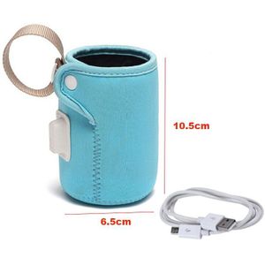 Babymelk Flessenwarmer Thermostaat Zak Auto Draagbare Usb Verwarming Intelligente Warme Melk Tool Isolatie Cover Flessenwarmer