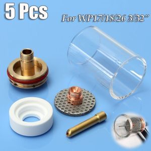 Glas Collet Stubby Chuck Gas Lens Isolator Tig Torch Cup Champagne Nozzle Kit