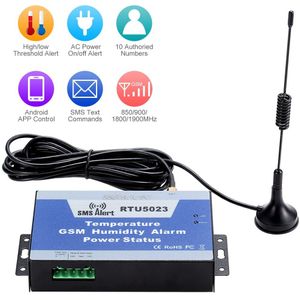 KKmoon SMS GSM Alarmsysteem Temperatuur Vochtigheid Power Status Monitoring Ondersteuning Android APP Controle 850/900/1800/ 1900 MHz