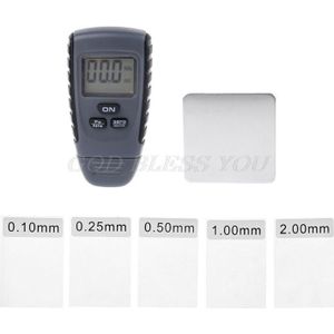 RM660 Verf Laagdiktemeter Digitale Tester Meter Instrument Ijzer Aluminium Base Metalen Auto Automotive Niet-Metalen 0-1.25 Mm