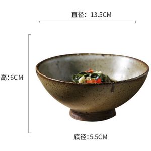 Japanse Stijl Japanse Stijl Keramische Retro Set Servies Handgemaakte Steengoed Huishoudelijke Rijstkom Keuken Homestay Gewijd