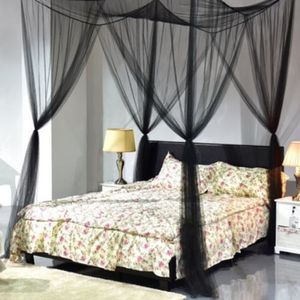 Elegante Vierkante Gordijn Bed Klamboe Mesh Canopy Netting Prinses Beddengoed Geen Beugel Thuis Textiel