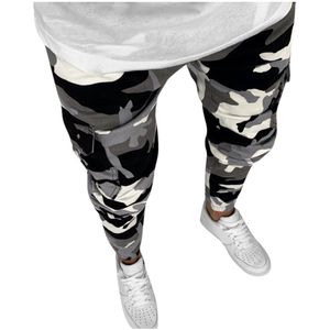 Mannen Camouflage gedrukt Streetwear Slim Stretch Straight Jeans man Mode Katoen Jogger Casual Denim Broek Plus Size