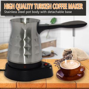 Elektrische Turkse Espresso Percolator Koffiezetapparaat Potten Eu Plug Waterkoker Home Office Thee Melk Koffie Making Machine Verwarming