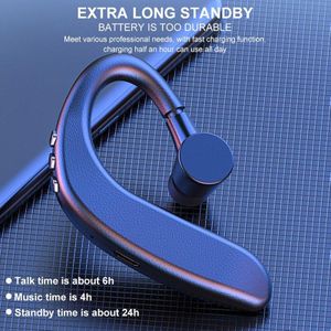 De Draadloze Bluetooth Headset Is De Iphone Android Headset, Handsfree Headset, headset En Microfoon Stand Op Standby Voor Ov