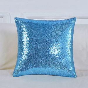 Mermaid Kussensloop Kussens met Pailletten Kussenhoes Sofa Thuis Decor Decoratieve Kussens Glitter Sierkussen 40*40 cm 40561