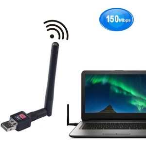 150Mbps Mini USB Wifi Adapter Dual Band 2.4/5Ghz w/Antenne 802.11AC High Speed USB Lan ethernet Connectors